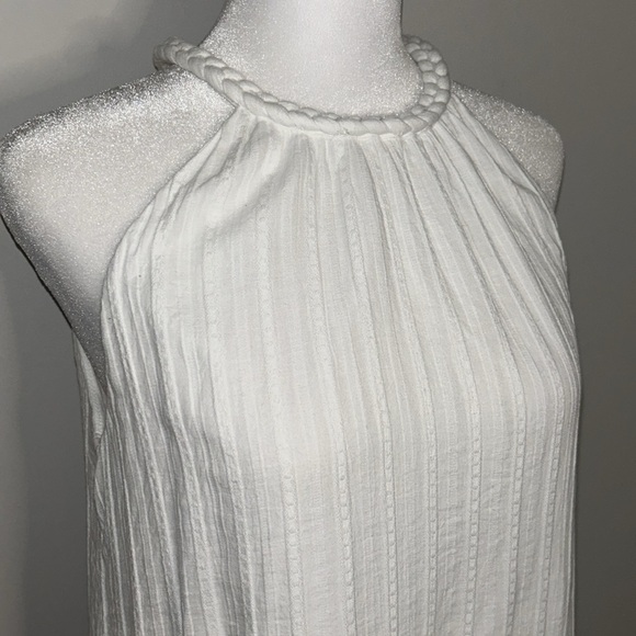 LOFT Summer Sundress with Braided Collar Size SP - Picture 3 of 9